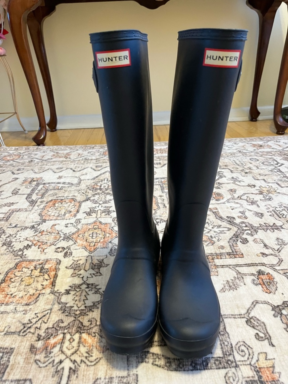 Hunter Tall NAVY BLUE Waterproof Rain Boots